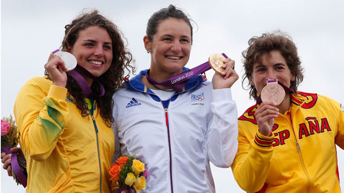 Maialen Chourraut ganadora de la medalla de bronce en K-1 en Londres 2012