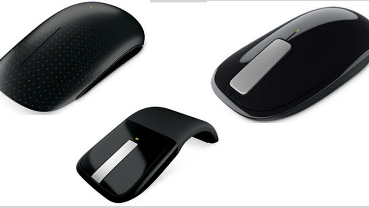 Los tres nuevos modelos: el Touch Mouse, el Explorer Touch y el Arc Touch.