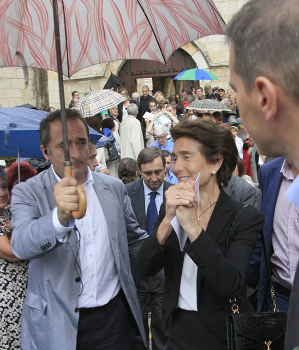 Su viuda, Paloma O'Shea, agradeció al público las muestras de afecto