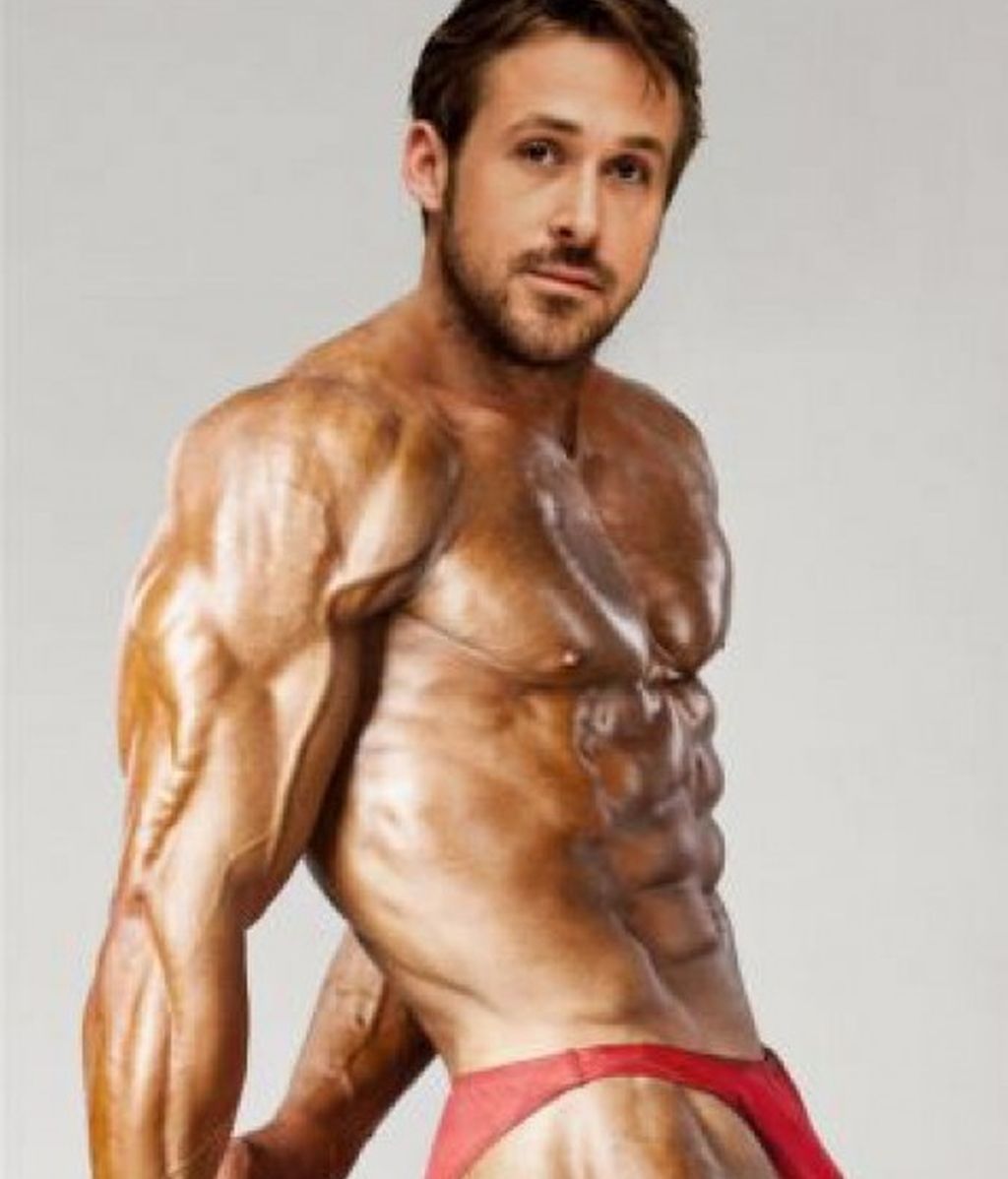 Los famosos lucen músculos