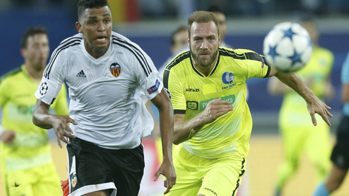 Kaa Gent contra Valencia CF, Liga de Campeones