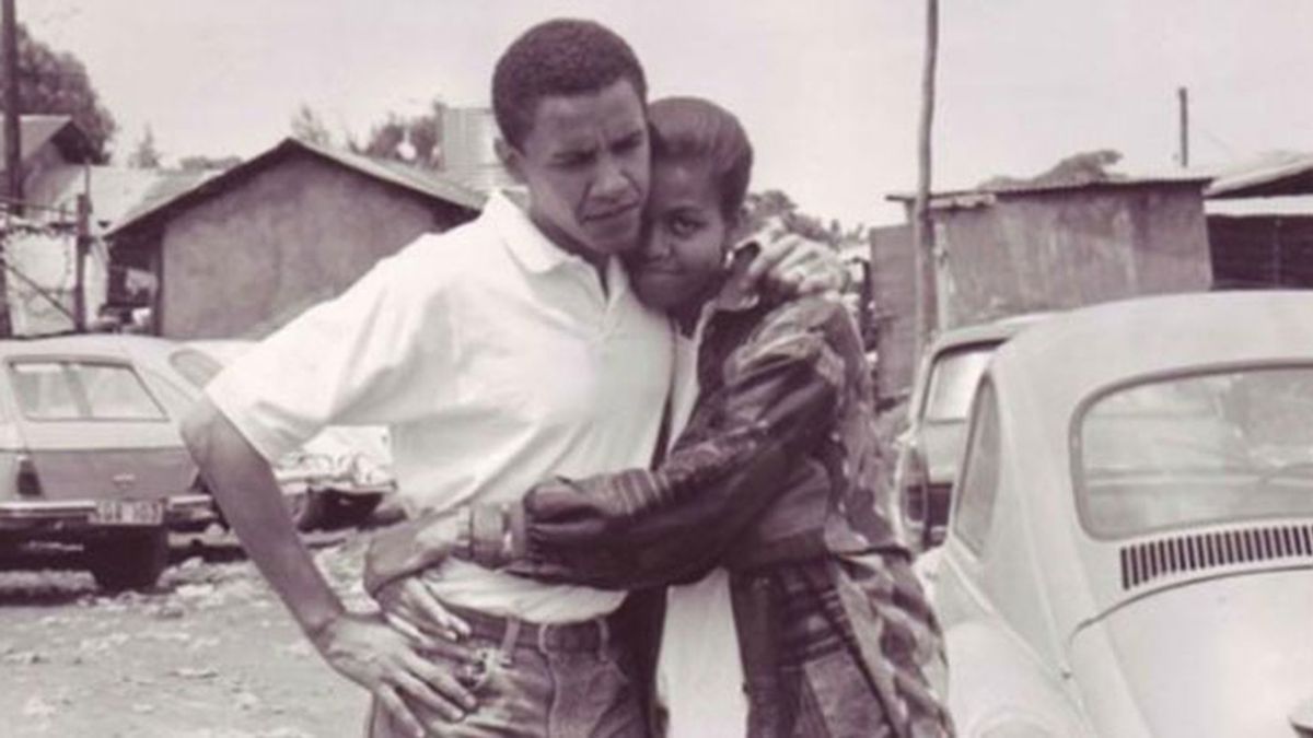 Barack y Michelle Obama, de jóvenes