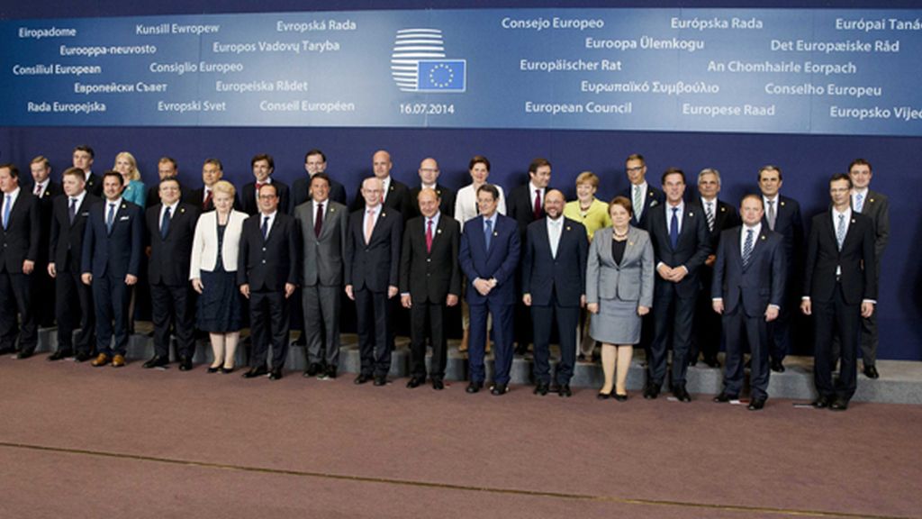 Foto de familia de los jefes de Estado y Gobierno de la Unión Europea, en Bruselas