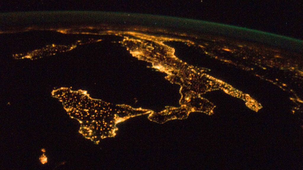 Ciudades brillantes desde el espacio