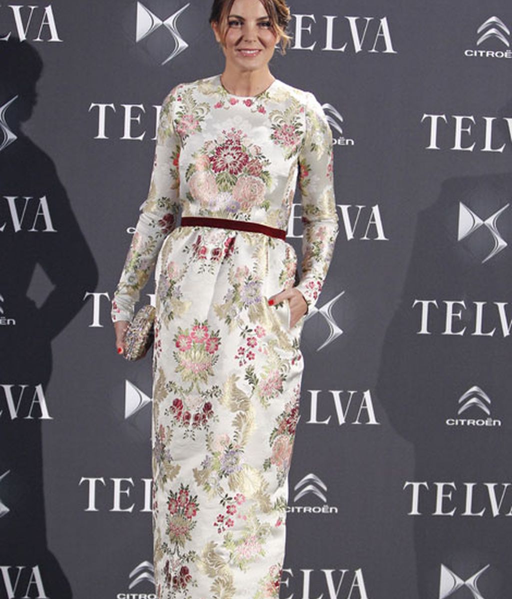 Mar Flores, con un elegante vestido de Lorenzo Caprile