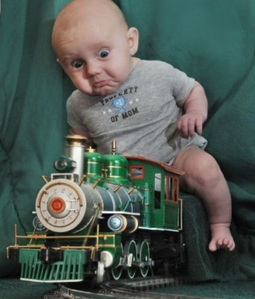 Los más pequeños también saben poner mala cara