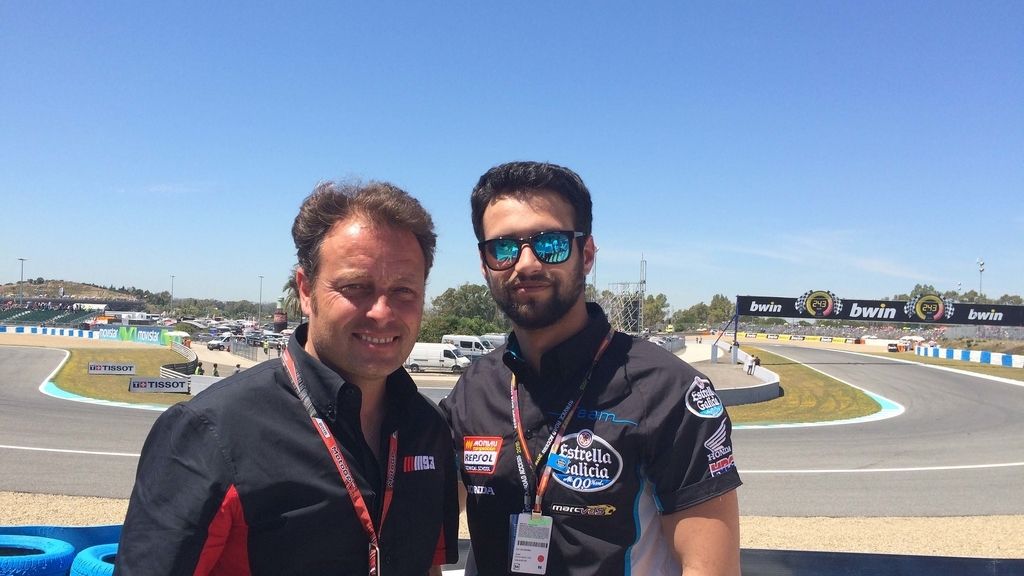 Jesús Castro no se quiso perder el Gran Premio de España de Jerez