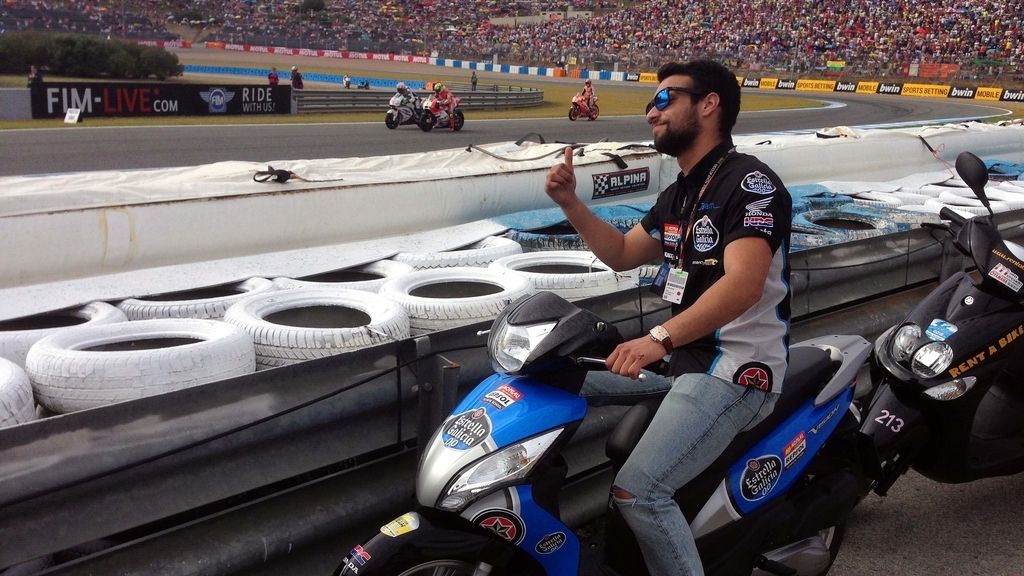 Jesús Castro no se quiso perder el Gran Premio de España de Jerez