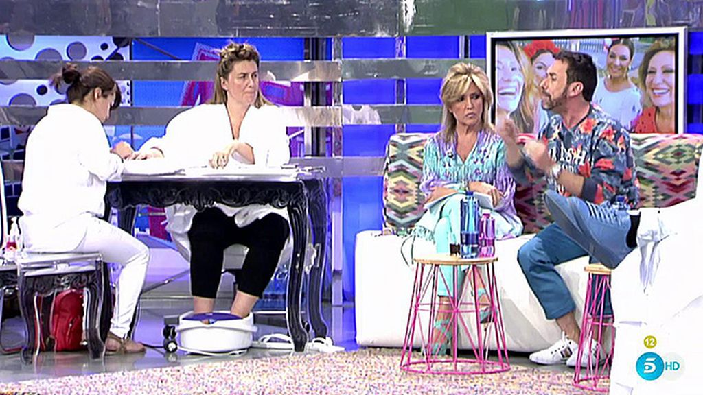 Carlota Corredera preparaba su aparición en el 'Deluxe' y Hernández aprovechaba