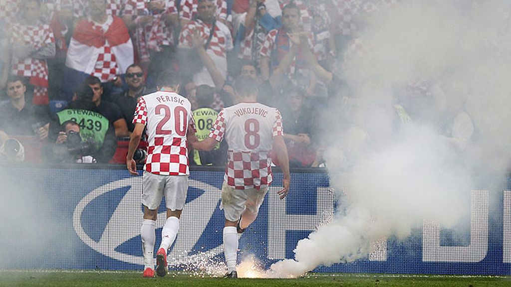 Italia – Croacia, en imágenes