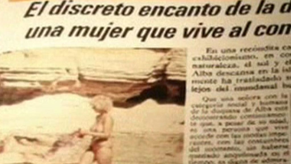 La Duquesa de Alba, en topless