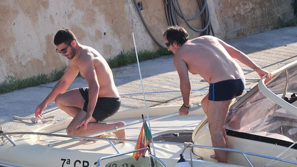 Miguel Ángel Silvestre, en aguas de Ibiza