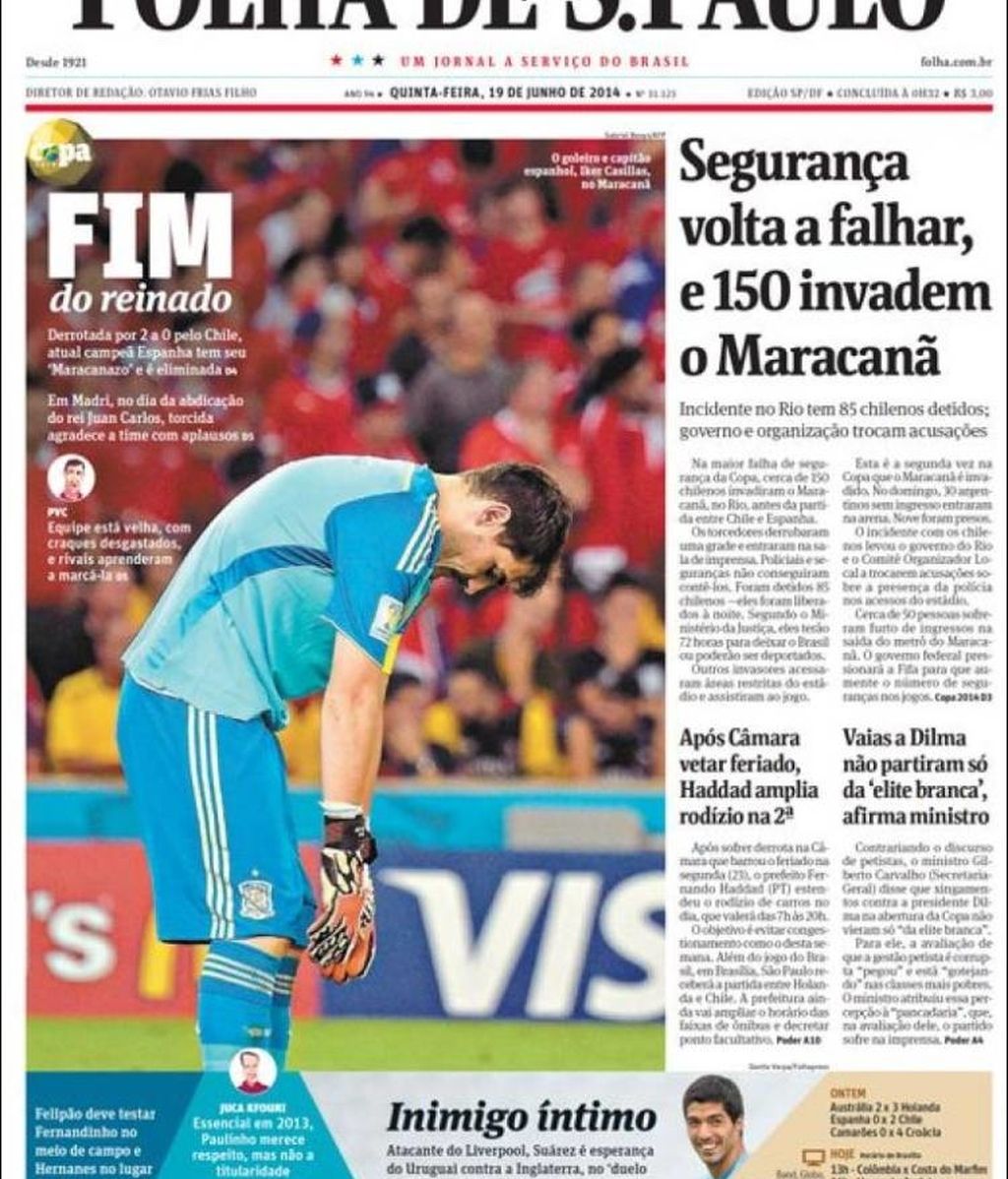 La Roja protagonista en los periódicos de todo el mundo