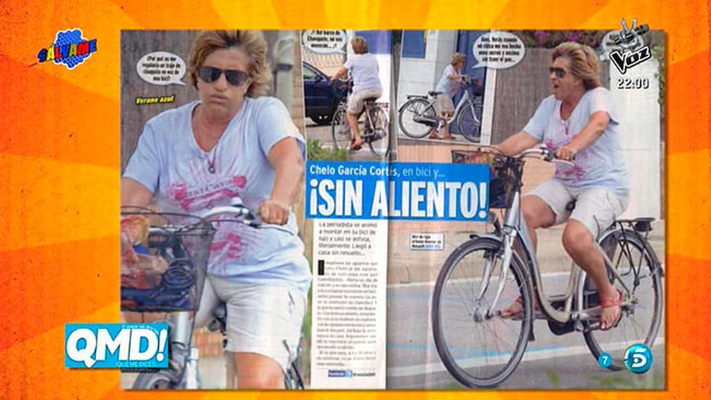 Chelo en bici