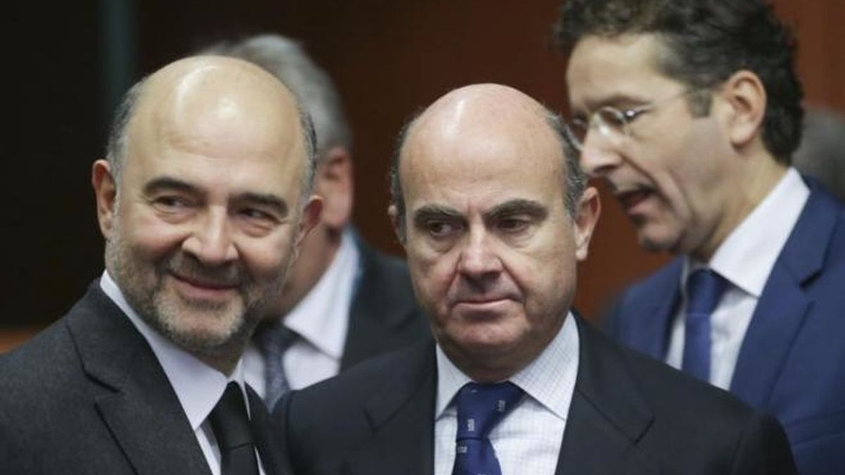 Luis de Guindos y Pierre Moscovici