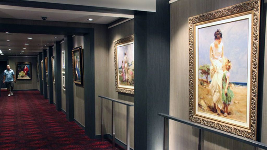 Una galería de arte en medio del mar