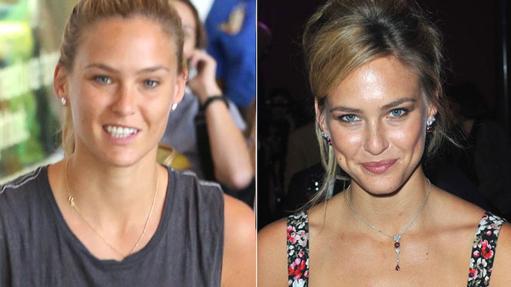 Bar Refaeli, al natural y maquillada