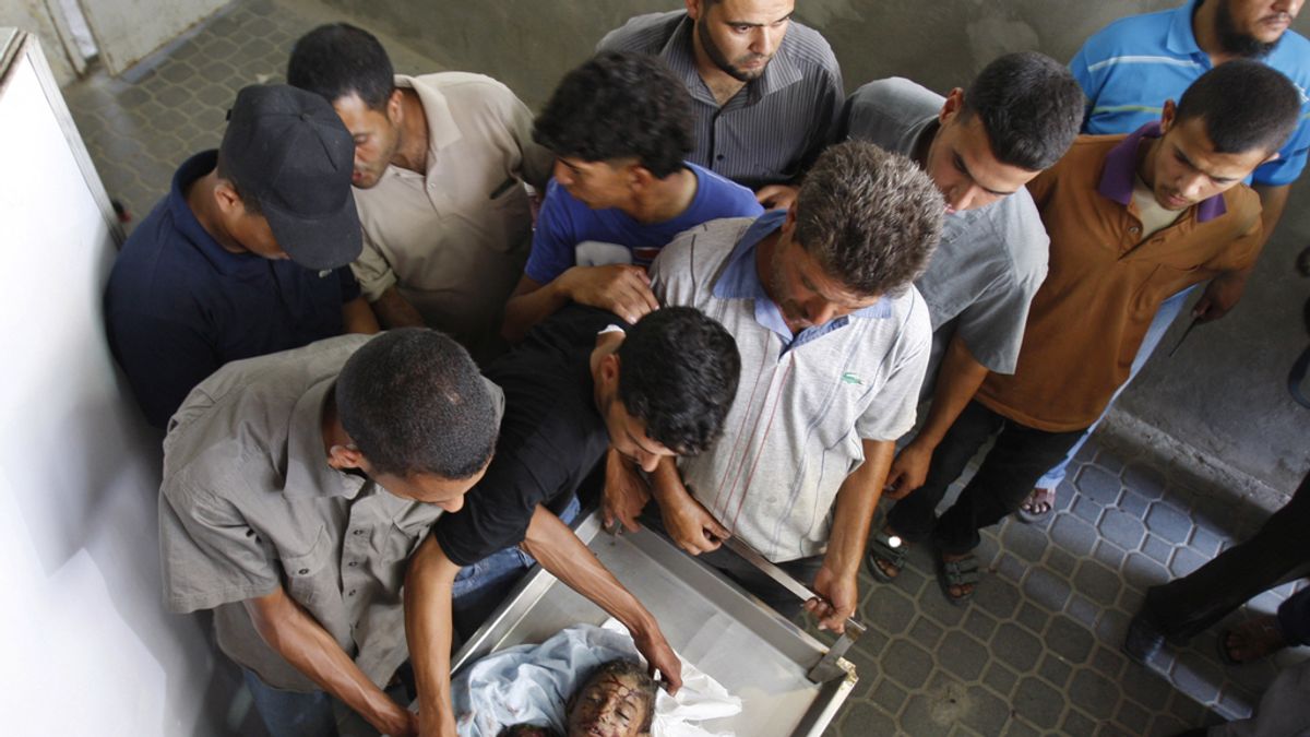 Niño muerto Gaza