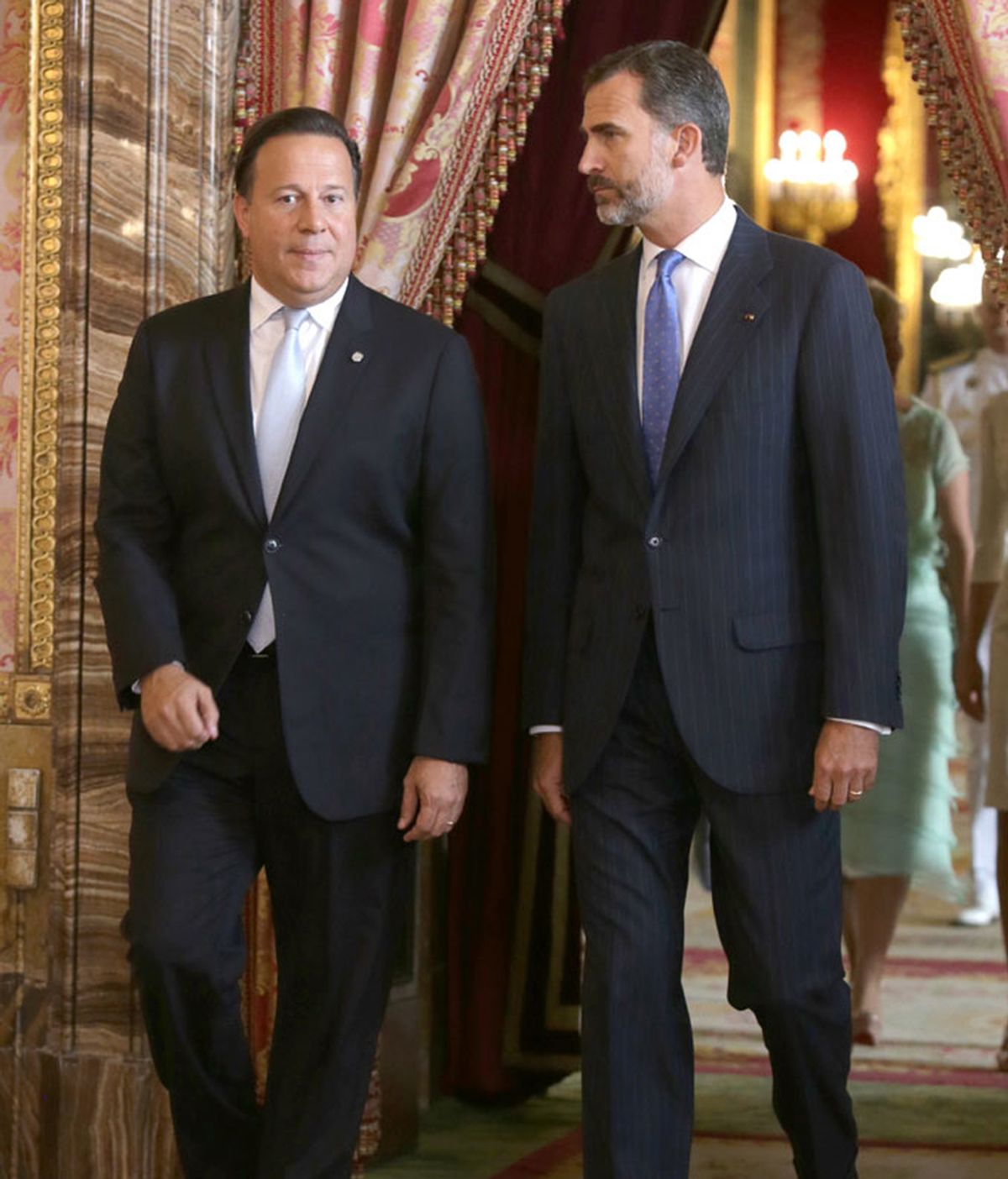El rey se reúne con el presidente de Panamá