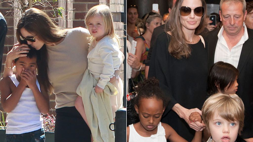 Maddox, Vivienne, Zahara, Siloh y Pax, los hijos de Angelina Jolie y Brad Pitt