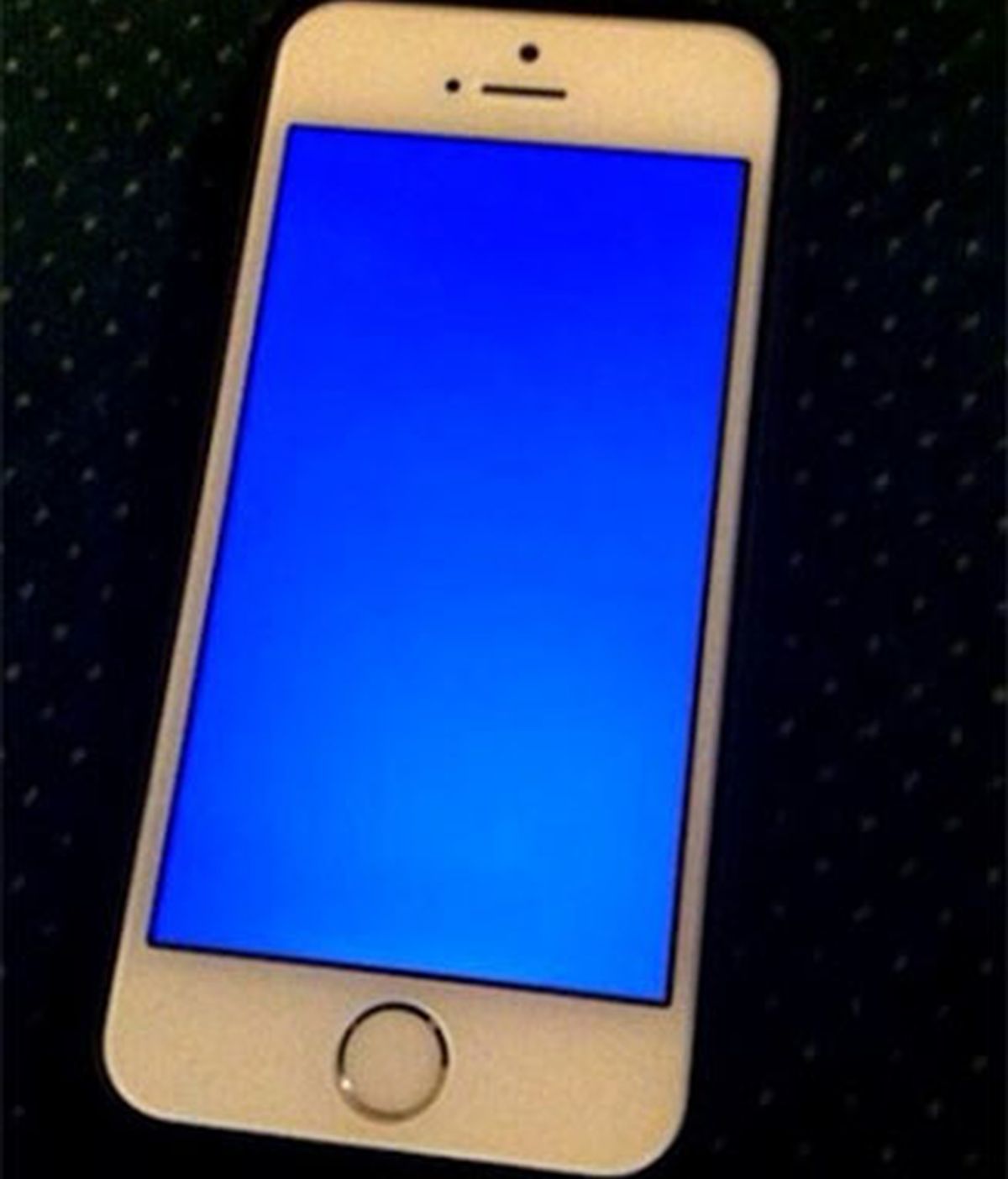 Los usuarios de iPhone 5S no lo ven nada claro ante el 'pantallazo azul de la muerte'