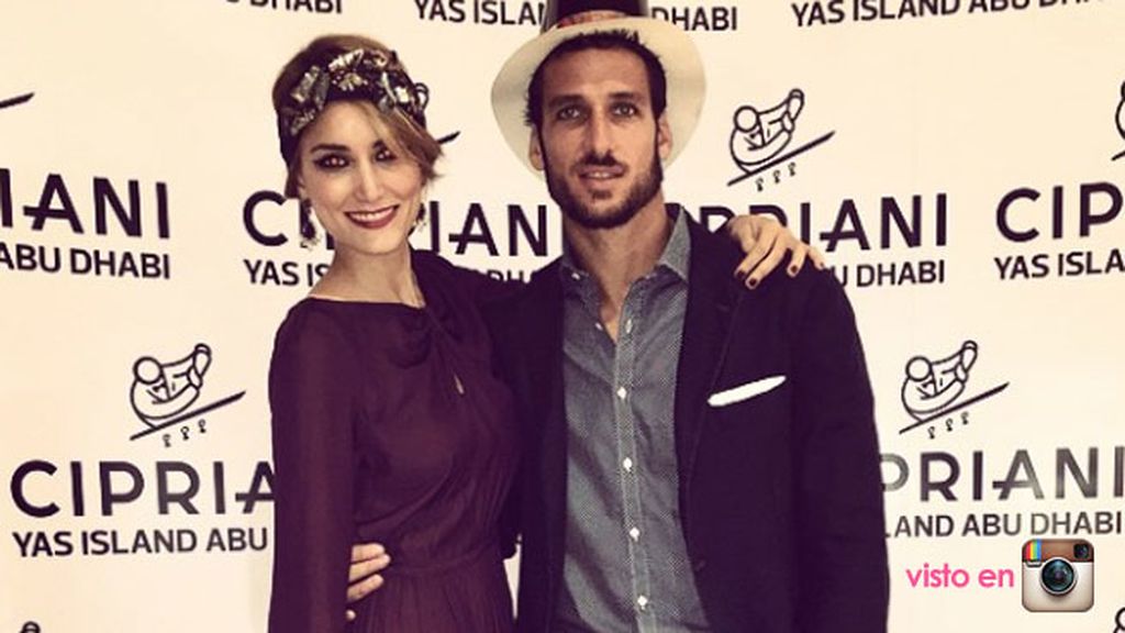 Alba Carrillo y Feliciano López, vestidos para la ocasión