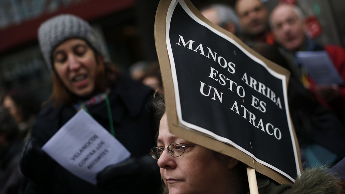 Protesta de funcionarios en Madrid