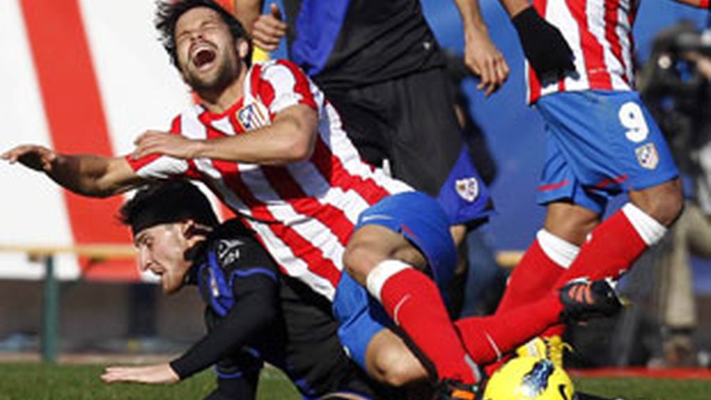 Con el definitivo 3-1, el Atlético consigue encadenar su tercera victoria consecutiva en casa. FOTO: EFE Con el definitivo 3-1, el Atlético consigue encadenar su tercera victoria consecutiva en casa. FOTO: EFE
