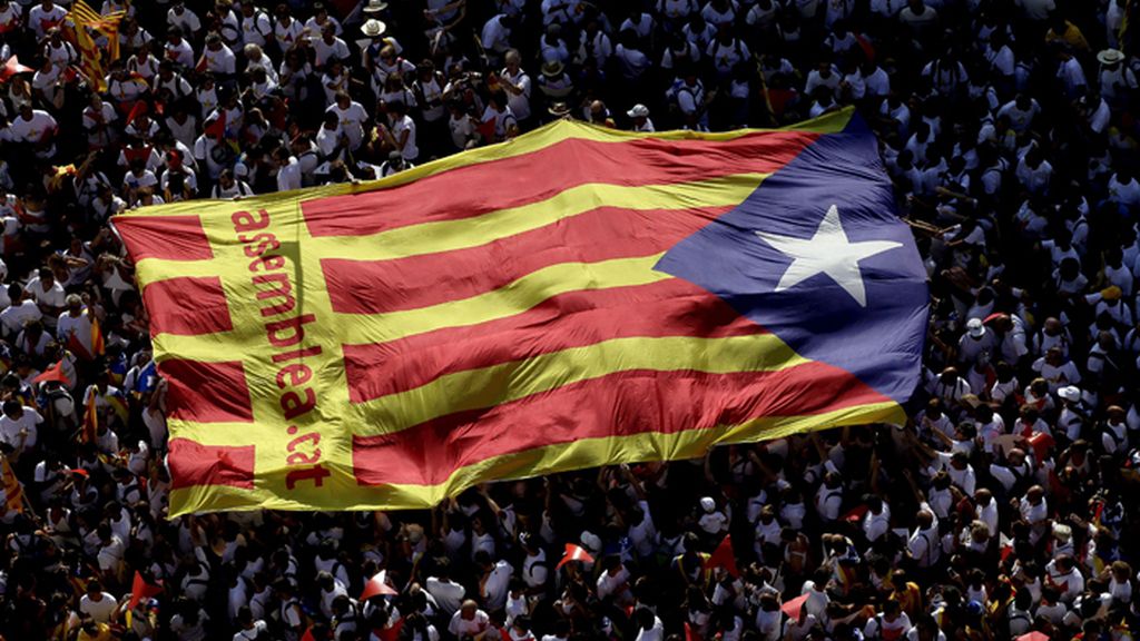 Diada masiva en las calles de Barcelona