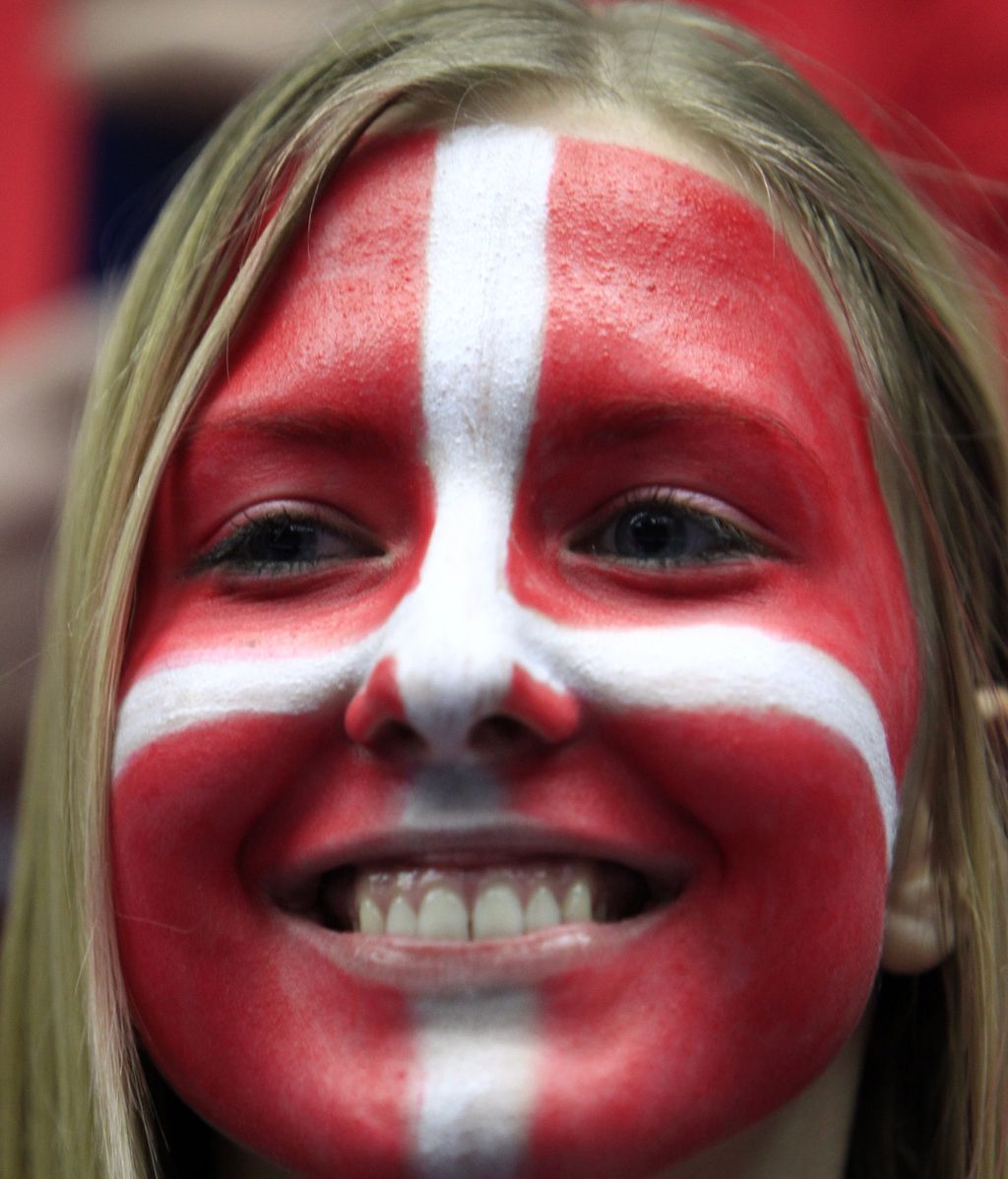 Colorido del norte en las gradas