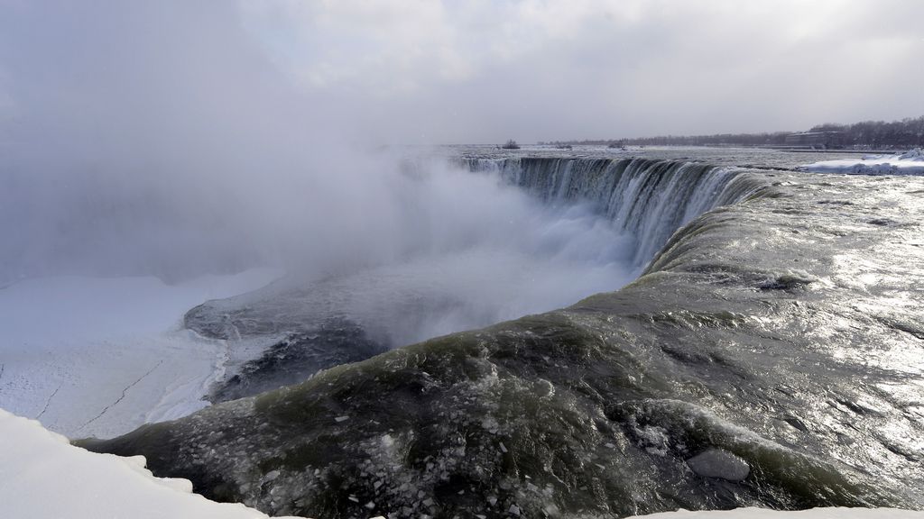 Las Cataratas del Niágara, congeladas