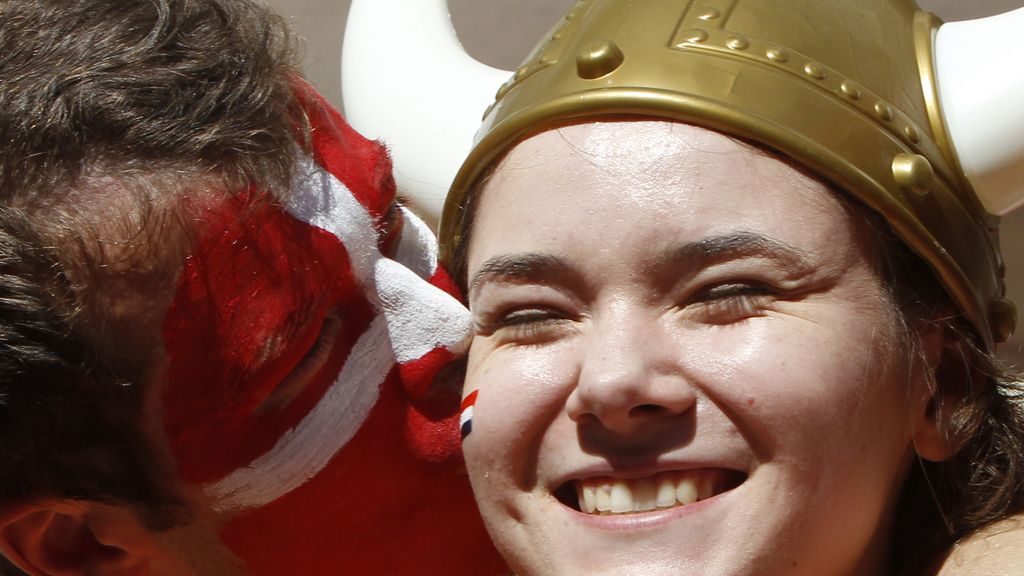 Fiesta del norte en las gradas de Lviv