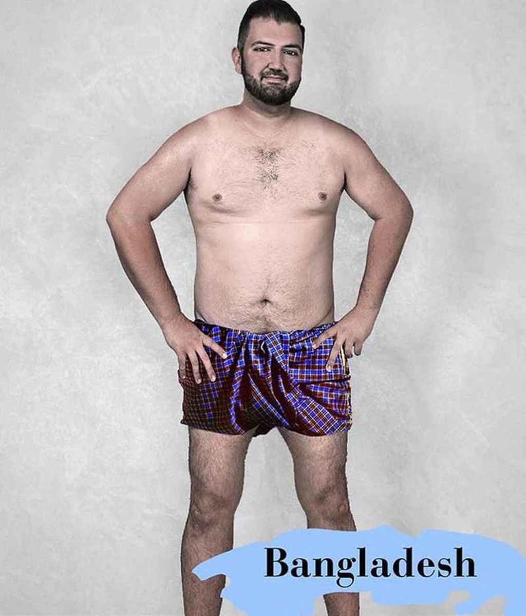 Así sería el hombre "perfecto" en cada país