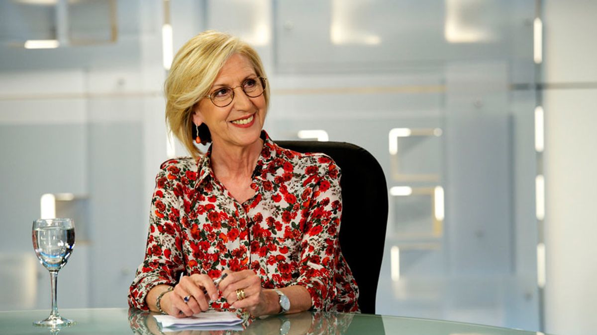 Rosa Díez, en Informativos Telecinco