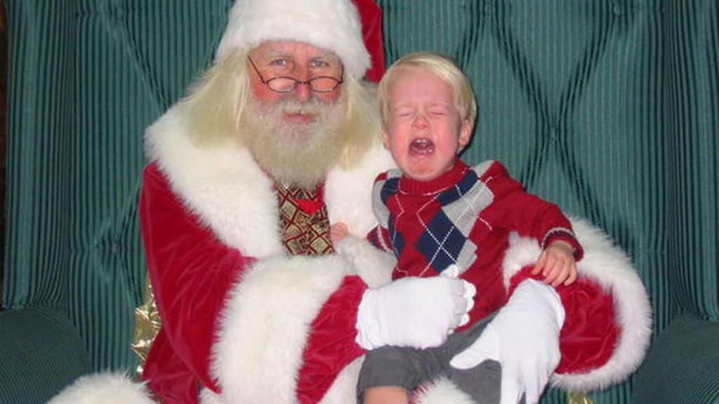 Las peores fotos con Santa Claus