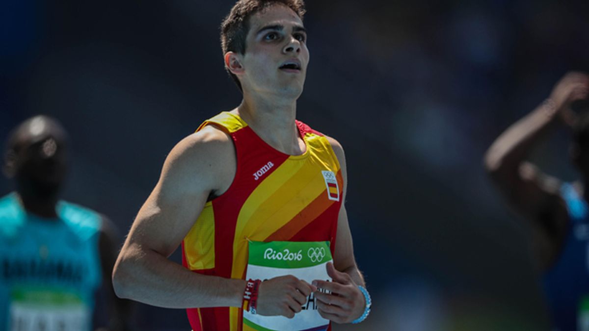 Bruno Hortelano se clasifica para las 'semis' de los 200 metros con récord de España