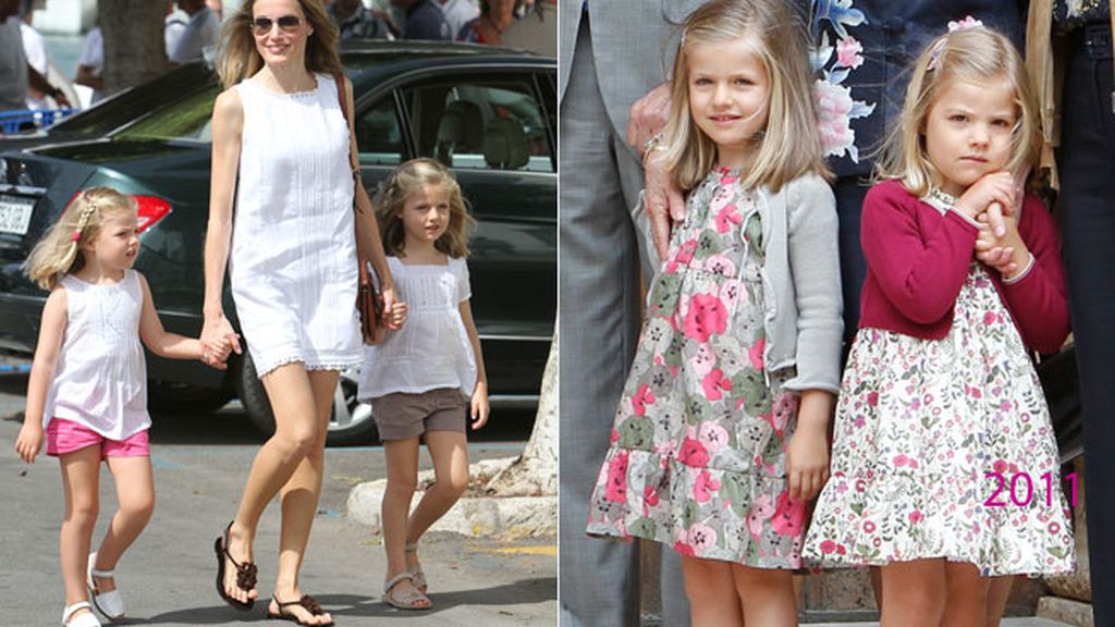 2011: camisas blancas de tirantes y vestidos floreados