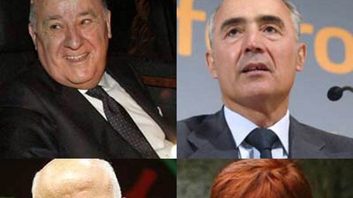 Los cuatro mayores ricos de España tienen 60.000 millones de euros