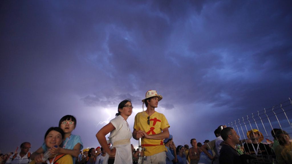 Tormenta sobre el aeródromo de Cuatro Vientos