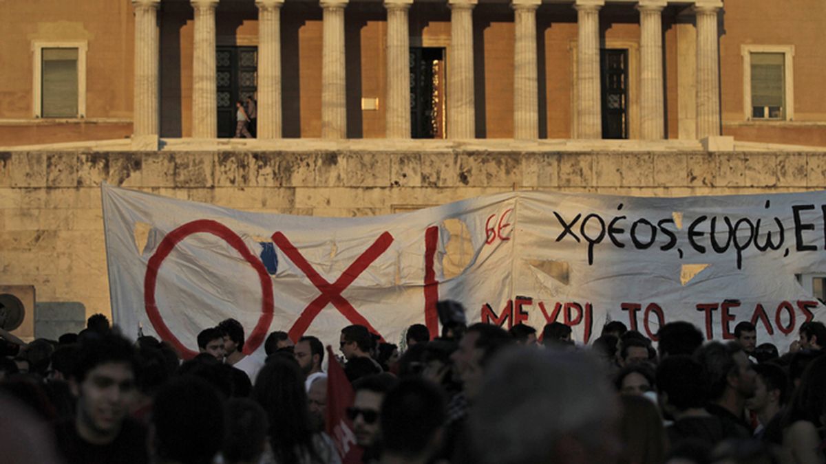 Manifestación en Atenas contra el acuerdo de Bruselas