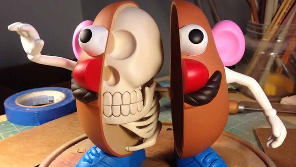Así sería el interior de Mr Potato si fuese de carne y hueso