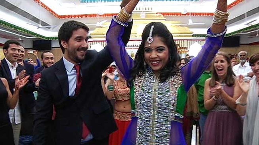 Vinatha y Diego viven en Madrid pero han decidido casarse en Chennai