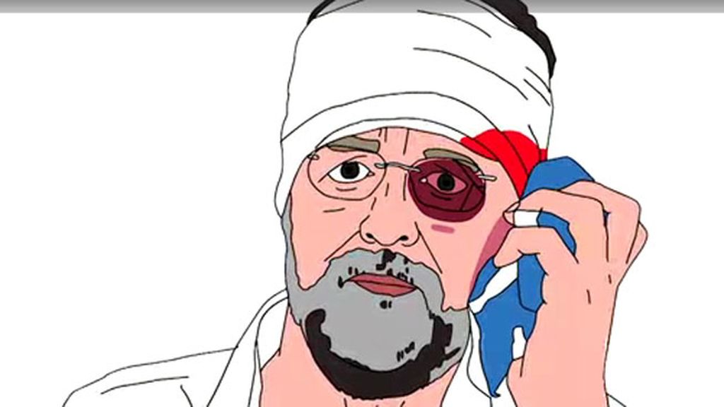 Merkel drogándose, Aznar emigrando... las ilustracines satíricas del vídeoclip de Amaral