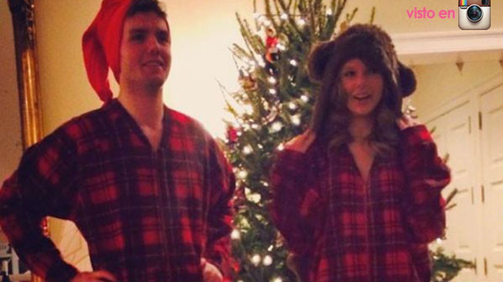 Taylor Switf lleva el mismo pijama que su hermano, ¡qué adorable!