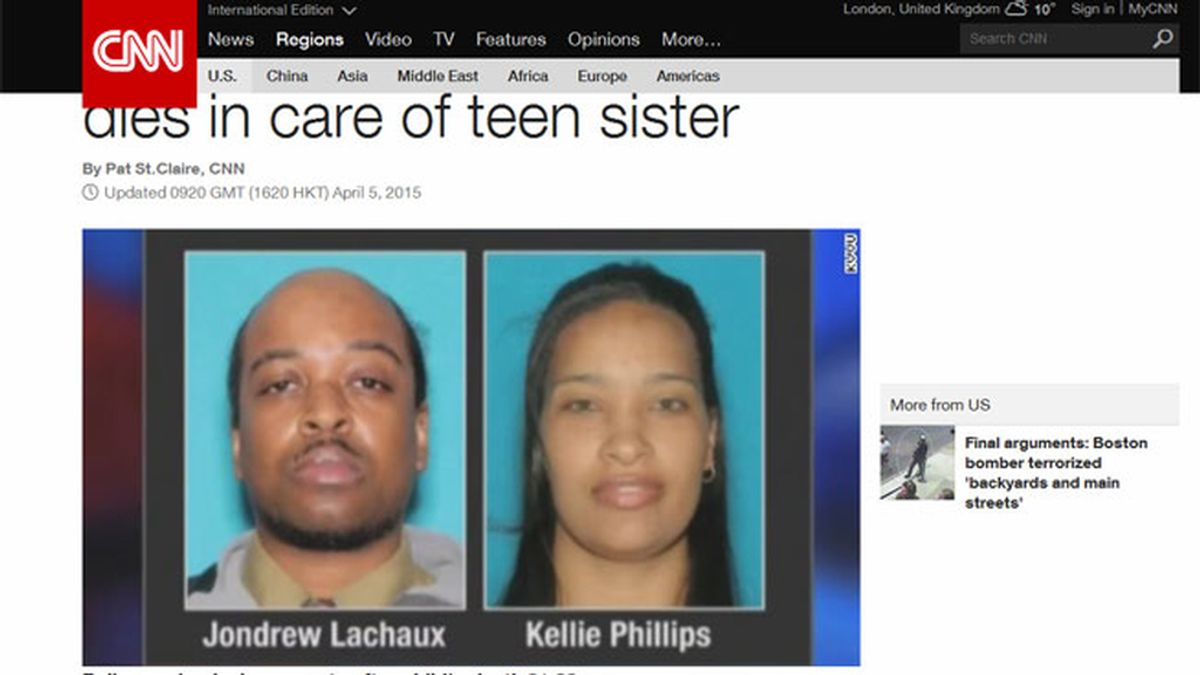 Descubren el cadáver de una menor de 3 años tras detener a su hermana de 17