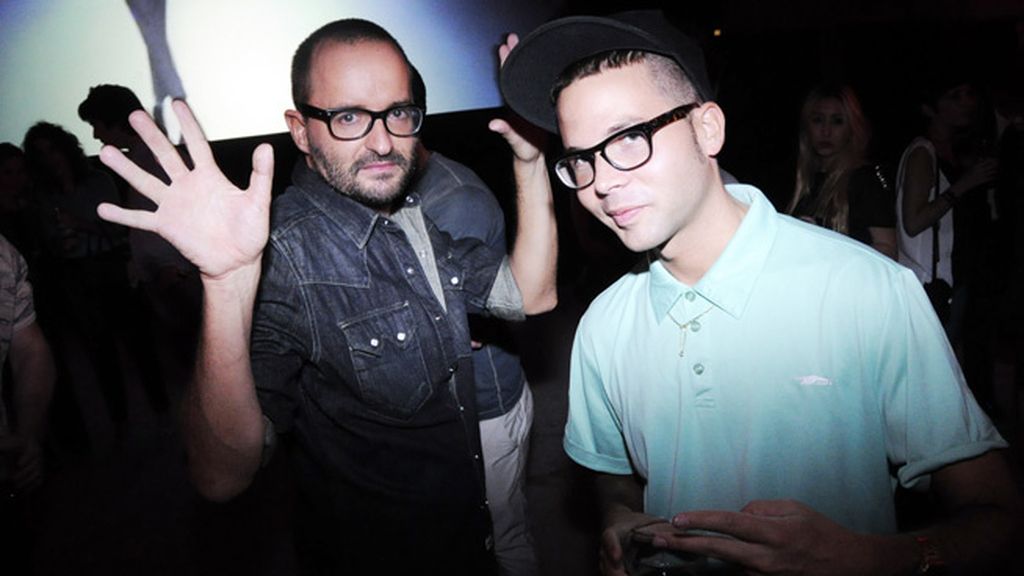 El director Fernando González Molina y el periodista Alberto Arnedo.