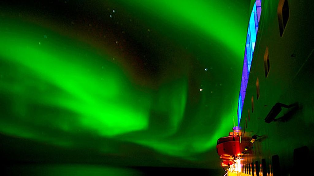 La aurora boreal a bordo de Hurtigruten
