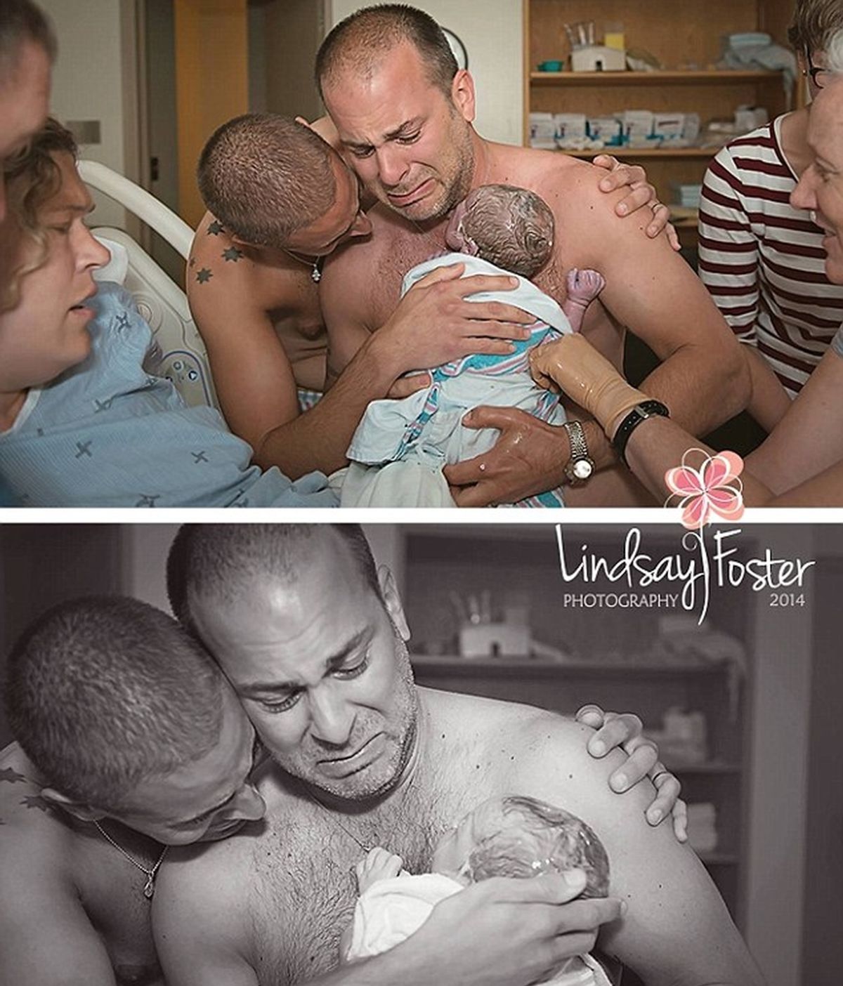 padres gais, padres gays,  Lindsay Foster, testimonio fotográfico, bebé recién nacido