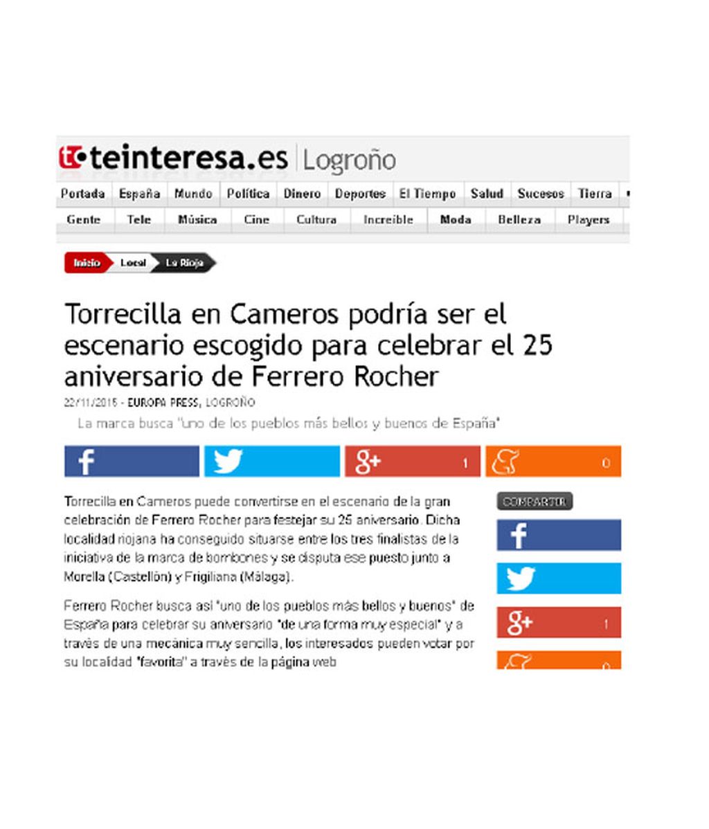 Medios locales y nacionales se hacen eco del 25 aniversario de Ferrero Rocher