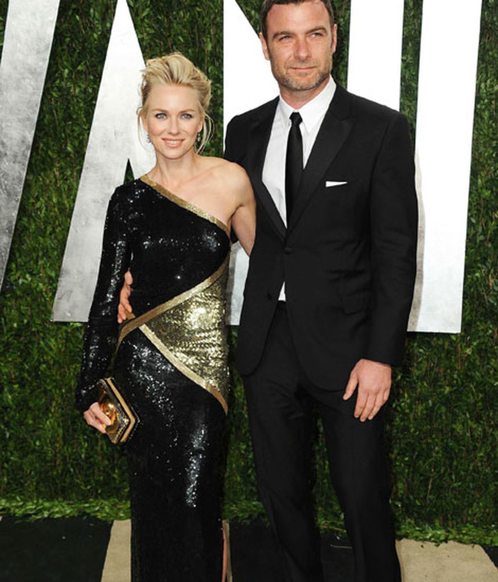 Naomi Watts y su marido, Liev Schreiber, en la fiesta de Vanity Fair